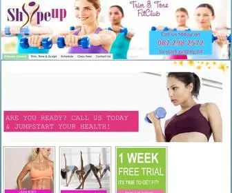 SH8Peup.co.za(Sh8pe Up Fitclub) Screenshot