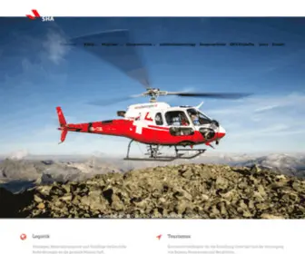 Sha-Swiss.ch(SHA Swiss Helicopter Association) Screenshot