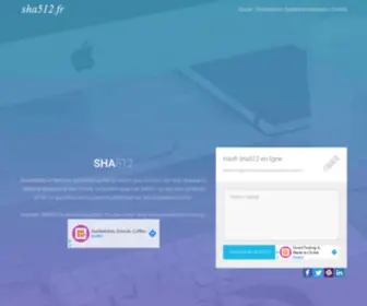 Sha512.fr(Générateur de hash en ligne) Screenshot