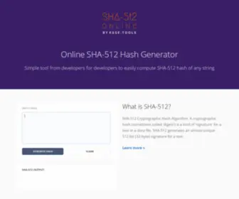 Sha512.online(Sha 512 online) Screenshot