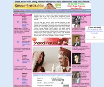 Shaadi-Direct.com(Shaadi Direct 100% Free Indian Matrimonials Pakistan Shadi Online) Screenshot