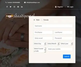 Shaadidepo.com(Shaadi Depo) Screenshot