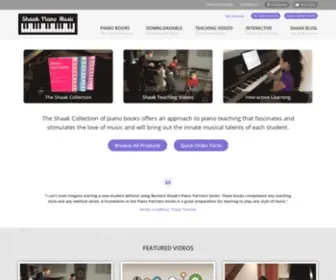 Shaakpianomusic.com(Shaak Piano Music sells unique piano books and resources for piano teachers. The Shaak Blog) Screenshot