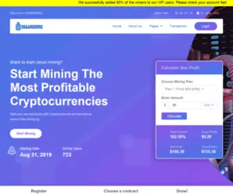 Shaamining.com(Bitcoin cloud mining cryptocurrency sha 256) Screenshot