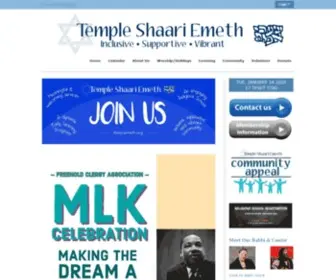 Shaariemeth.org(Temple Shaari Emeth) Screenshot