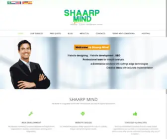 Shaarpmind.com(Website designing and development) Screenshot