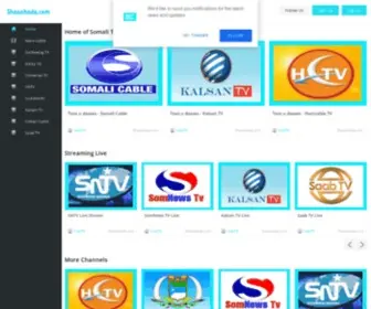 Shaashada.com(Somali TV) Screenshot