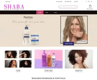 Shaba.co.uk(Shaba Hair & Cosmetics) Screenshot