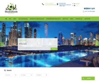 Shababeekdubai.com(Real Estate Company UAE) Screenshot