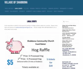 Shabbona-IL.com(The Village of Shabbona) Screenshot