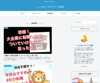 Shachihokomegane.com(しゃちほこのホワイト転職) Screenshot