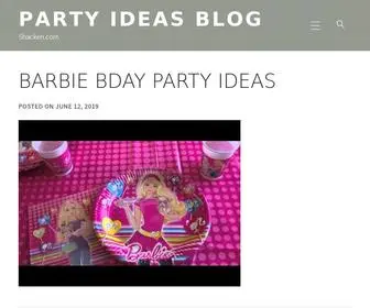 Shacken.com(Party Ideas Blog) Screenshot