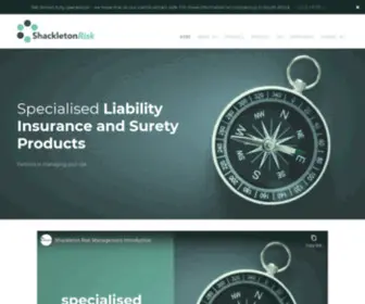 Shackletonrisk.co.za(Professional Indemnity Insurance & Surety Bonds) Screenshot