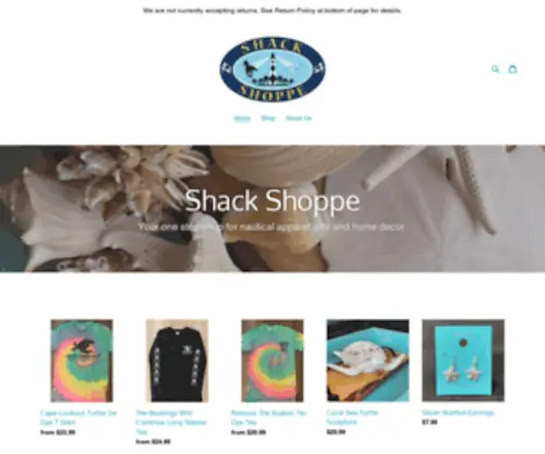 Shackshoppe.com(Shack Shoppe) Screenshot