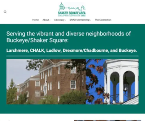 Shad.org(Serving the vibrant and diverse neighborhoods of Buckeye/Shaker Square) Screenshot