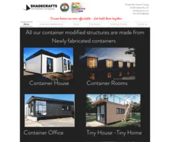 Shadecrafts.com(Modular Readymade Prefab Homes) Screenshot