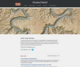 Shadedrelief.com(Shaded Relief) Screenshot