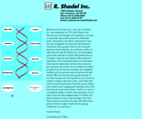 Shadel.com(Shadel Inc) Screenshot