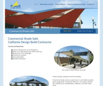 Shadesailscontractor.com(Shade Sails Commercial California Contractor Installer) Screenshot