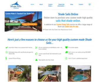 Shadesailsonline.com.au(Shade Sails) Screenshot