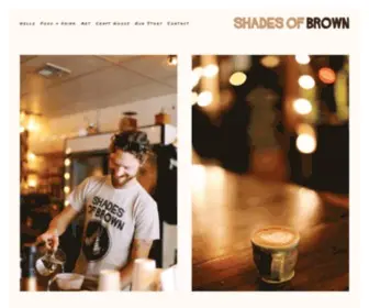 Shadescoffee.com(Shades of Brown) Screenshot