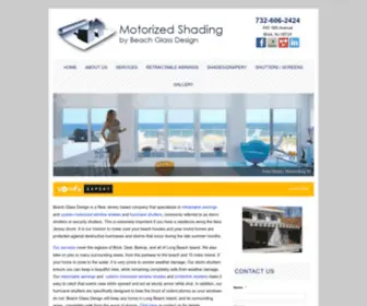 Shadesmotorized.com(Motorized Window Shades & Hurricane Shutters in Brick NJ) Screenshot