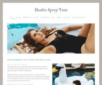 Shadesspraytans.com(Shades Spray Tans) Screenshot