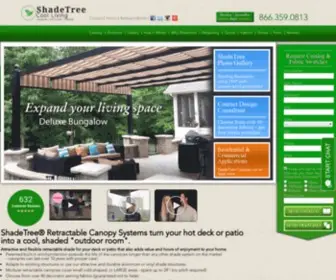 Shadetreecanopies.com(Retractable Pergola Canopies and Awnings) Screenshot