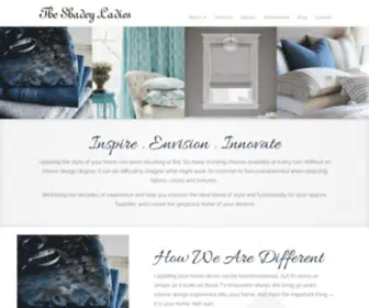 Shadeyladies.com(Custom Home Window Treatments Specialist in Laguna Beach) Screenshot