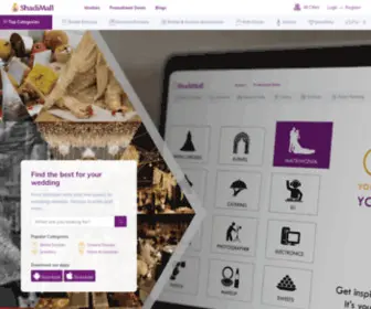 Shadimall.pk(Find everything related to wedding) Screenshot