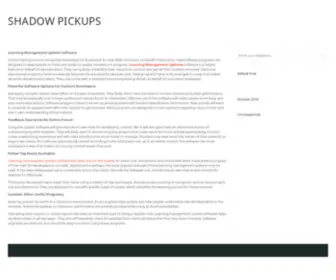 Shadow-Pickups.com(Learning Management System Software) Screenshot