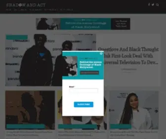 Shadowandact.com(Shadow and Act by Blavity) Screenshot
