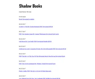 Shadowbook.top(Shadow Books) Screenshot