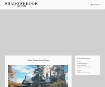 Shadowbrookmanor.com(Classic English Country Manor in Irvington) Screenshot