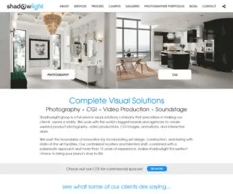 Shadowlightgroup.com(Commericial photography with a focus on the home products industry) Screenshot