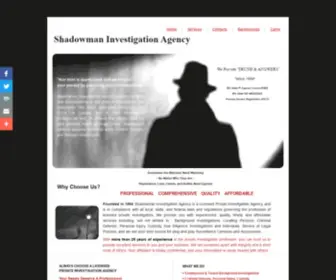 Shadowmanpi.com(Shadowman Investigation Agency) Screenshot
