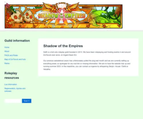 Shadowoftheempires.com(Shadow of the Empires) Screenshot