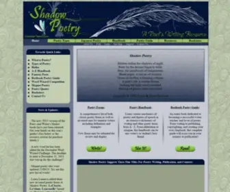 Shadowpoetry.com(Shadow Poetry) Screenshot