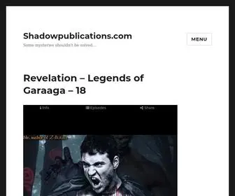 Shadowpublications.com(Some mysteries shouldn't be solved) Screenshot