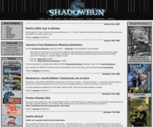 Shadowrunrpg.com(Shadowrunrpg) Screenshot