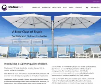 Shadowspec.com(Cantilever Umbrellas and Outdoor Umbrellas) Screenshot