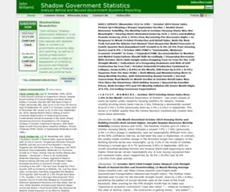 Shadowstats.com(Shadow Government Statistics) Screenshot