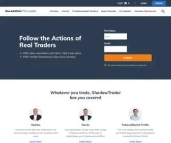 Shadowtrader.net(ShadowTrader the Top Market trading news and webcast service) Screenshot