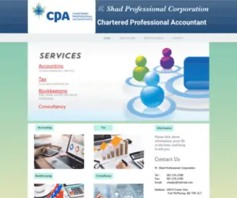 Shadpc.ca(Individual Corporation Tax) Screenshot