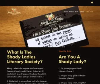 Shadyladiesliterarysociety.com(The Shady Ladies Literary Society) Screenshot