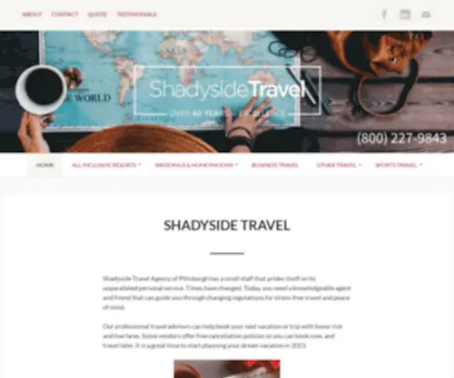 Shadysidetvl.com(Shadyside Travel) Screenshot