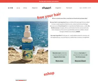 Shaeri.eu(Produits de soin naturels pour cheveux bouclés et frisés) Screenshot