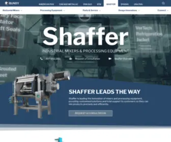 Shaffermixers.com(Shaffer Industrial Dough Mixers & Processing Equipment) Screenshot