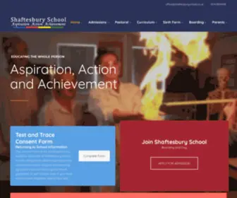 Shaftesburyschool.co.uk(Shaftesbury School) Screenshot