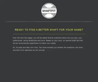 Shaftfit.com(True Temper) Screenshot